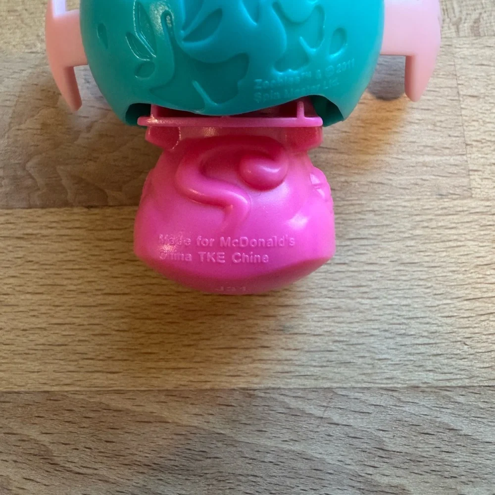Spin Master Zooble 2011 McDonald's Happy Meal Toy - Push Button Bottom